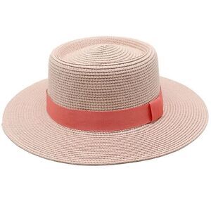 Pink Summer Straw Hat